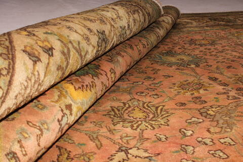 Tabriz Purple Hand Knotted 911 X 126  Area Rug 400-17242 Image 12