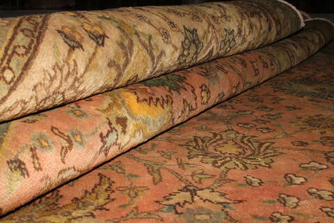 Tabriz Purple Hand Knotted 911 X 126  Area Rug 400-17242 Image 13
