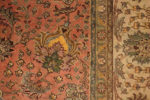 Tabriz Purple Hand Knotted 911 X 126  Area Rug 400-17242 Image 9