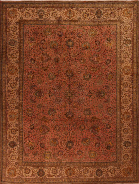 Tabriz Purple Hand Knotted 911 X 126  Area Rug 400-17242 Image 0