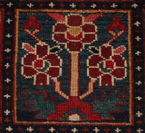 Bakhtiar Red Hand Knotted 104 X 132  Area Rug 400-17246 Image 21