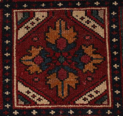 Bakhtiar Red Hand Knotted 104 X 132  Area Rug 400-17246 Image 25