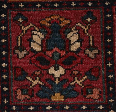 Bakhtiar Red Hand Knotted 104 X 132  Area Rug 400-17246 Image 26