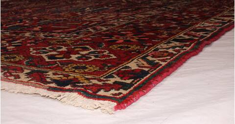 Bakhtiar Red Hand Knotted 104 X 132  Area Rug 400-17246 Image 36