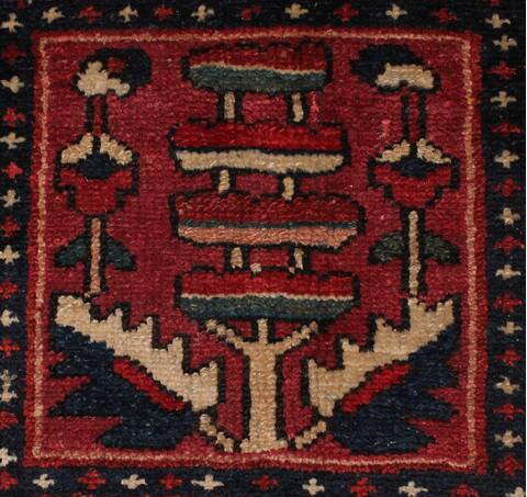Bakhtiar Red Hand Knotted 104 X 132  Area Rug 400-17246 Image 11