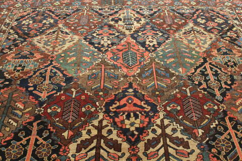 Bakhtiar Brown Hand Knotted 107 X 1210  Area Rug 400-17248 Image 1