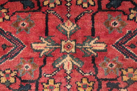 Moshk Abad Red Hand Knotted 106 X 156  Area Rug 400-17251 Image 13