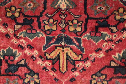 Moshk Abad Red Hand Knotted 106 X 156  Area Rug 400-17251 Image 14