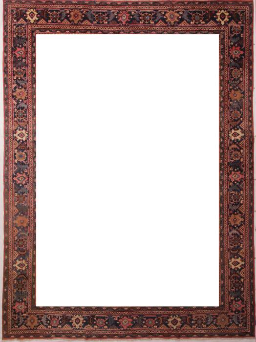 Moshk Abad Red Hand Knotted 106 X 156  Area Rug 400-17251 Image 1