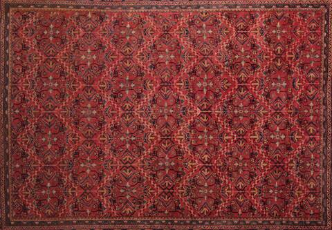 Moshk Abad Red Hand Knotted 106 X 156  Area Rug 400-17251 Image 2