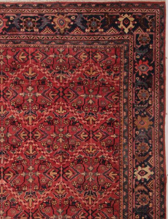 Moshk Abad Red Hand Knotted 106 X 156  Area Rug 400-17251 Image 3