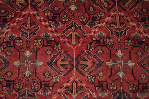Moshk Abad Red Hand Knotted 106 X 156  Area Rug 400-17251 Image 8