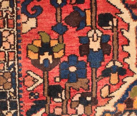 Bakhtiar Purple Hand Knotted 103 X 136  Area Rug 400-17253 Image 11