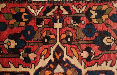 Bakhtiar Purple Hand Knotted 103 X 136  Area Rug 400-17253 Image 14