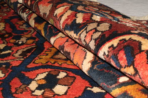 Bakhtiar Purple Hand Knotted 103 X 136  Area Rug 400-17253 Image 16