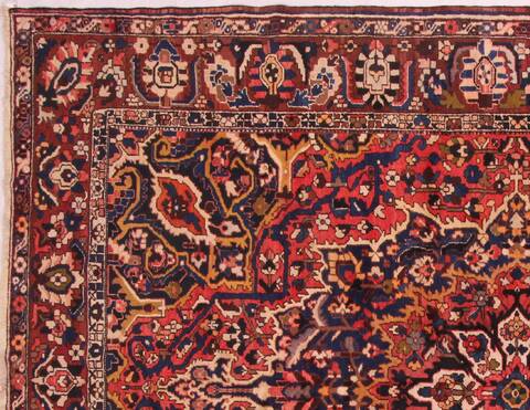 Bakhtiar Purple Hand Knotted 103 X 136  Area Rug 400-17253 Image 2