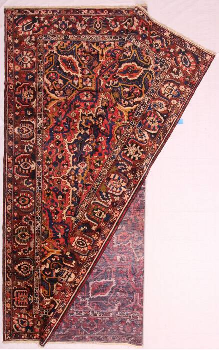 Bakhtiar Purple Hand Knotted 103 X 136  Area Rug 400-17253 Image 3