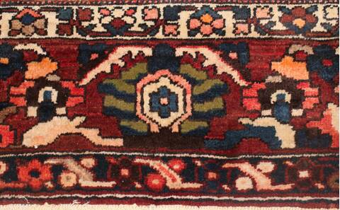 Bakhtiar Purple Hand Knotted 103 X 136  Area Rug 400-17253 Image 4