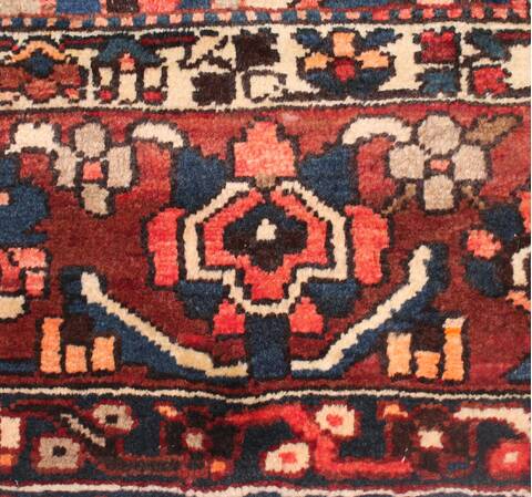 Bakhtiar Purple Hand Knotted 103 X 136  Area Rug 400-17253 Image 7