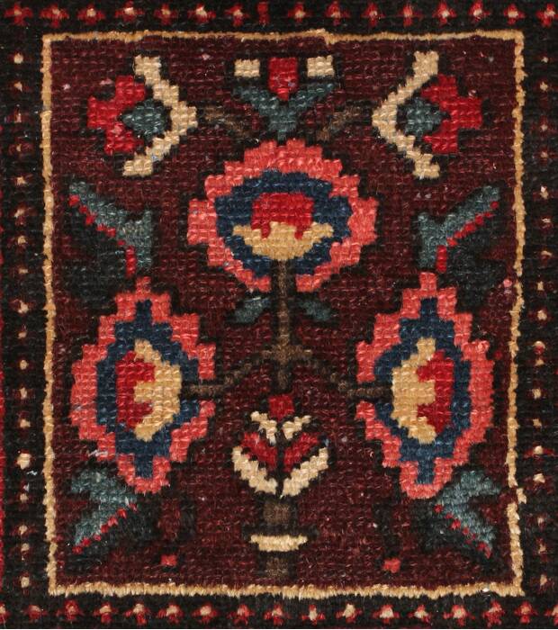 Bakhtiar Blue Square Hand Knotted 103 X 108  Area Rug 400-17259 Image 11
