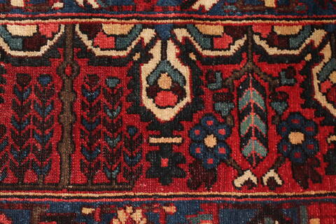 Bakhtiar Blue Square Hand Knotted 103 X 108  Area Rug 400-17259 Image 19