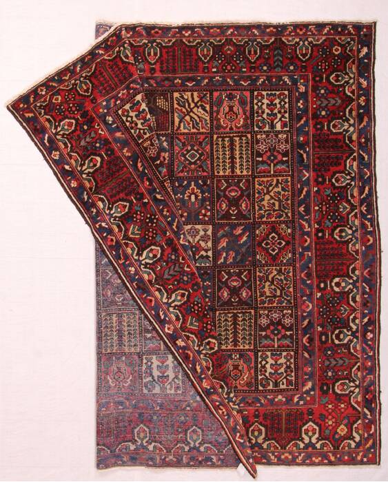 Bakhtiar Blue Square Hand Knotted 103 X 108  Area Rug 400-17259 Image 1