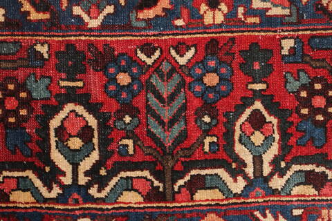 Bakhtiar Blue Square Hand Knotted 103 X 108  Area Rug 400-17259 Image 21