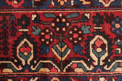 Bakhtiar Blue Square Hand Knotted 103 X 108  Area Rug 400-17259 Image 22