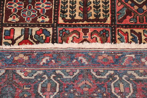 Bakhtiar Blue Square Hand Knotted 103 X 108  Area Rug 400-17259 Image 23
