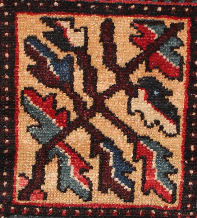 Bakhtiar Blue Square Hand Knotted 103 X 108  Area Rug 400-17259 Image 4
