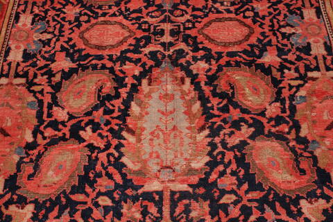 Malayer Red Hand Knotted 86 X 167  Area Rug 400-17261 Image 7