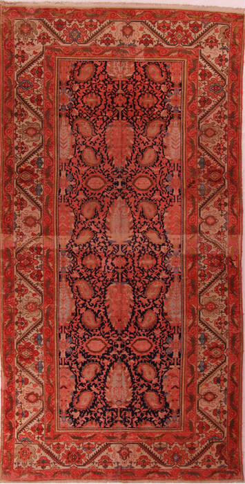 Malayer Red Hand Knotted 86 X 167  Area Rug 400-17261 Image 0