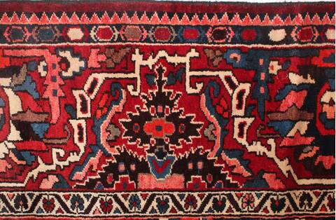 Bakhtiar Red Hand Knotted 911 X 124  Area Rug 400-17262 Image 11