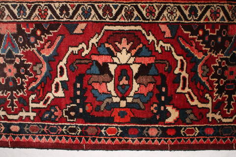 Bakhtiar Red Hand Knotted 911 X 124  Area Rug 400-17262 Image 12