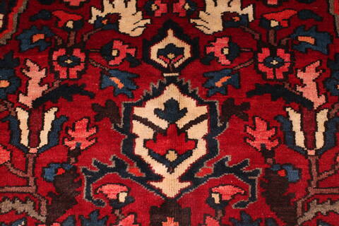 Bakhtiar Red Hand Knotted 911 X 124  Area Rug 400-17262 Image 16