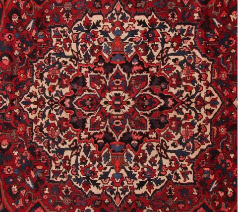 Bakhtiar Red Hand Knotted 911 X 124  Area Rug 400-17262 Image 2