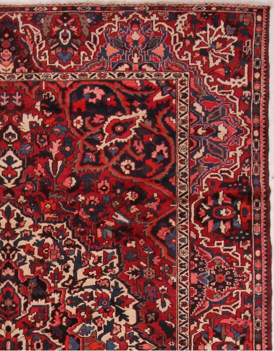 Bakhtiar Red Hand Knotted 911 X 124  Area Rug 400-17262 Image 3