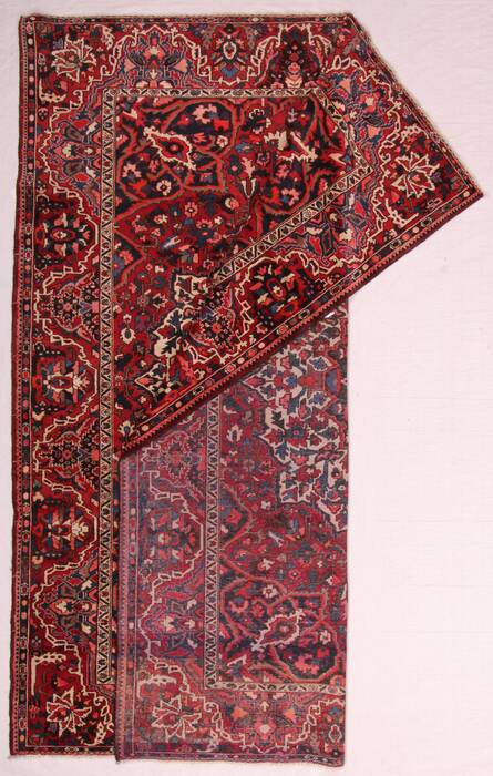 Bakhtiar Red Hand Knotted 911 X 124  Area Rug 400-17262 Image 4