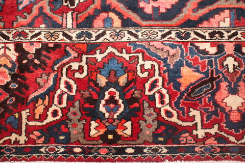 Bakhtiar Red Hand Knotted 911 X 124  Area Rug 400-17262 Image 6