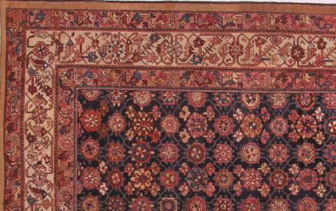 Malayer Blue Hand Knotted 101 X 168  Area Rug 400-17263 Image 8