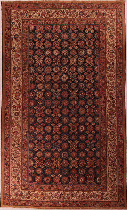 Malayer Blue Hand Knotted 101 X 168  Area Rug 400-17263 Image 0