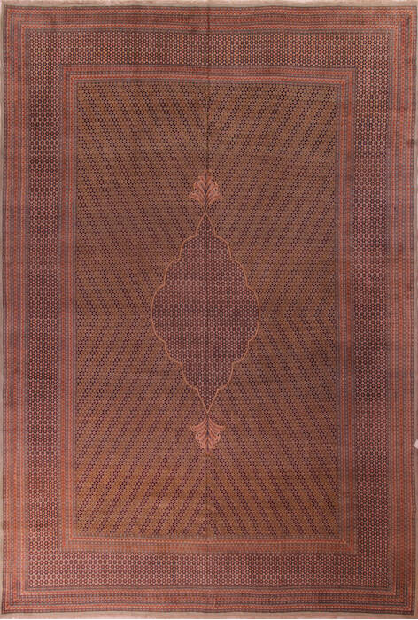 Kerman Green Hand Knotted 115 X 168  Area Rug 400-17268 Image 0