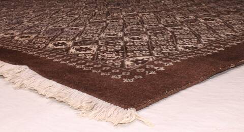 Tabriz Brown Hand Knotted 101 X 1110  Area Rug 400-17275 Image 3