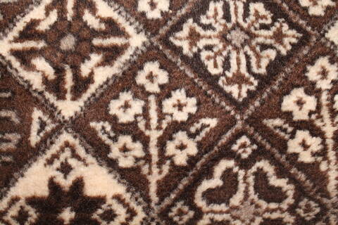Tabriz Brown Hand Knotted 101 X 1110  Area Rug 400-17275 Image 6
