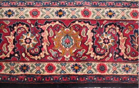 Mashad Blue Hand Knotted 102 X 1210  Area Rug 400-17277 Image 13