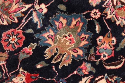 Mashad Blue Hand Knotted 102 X 1210  Area Rug 400-17277 Image 20