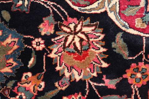 Mashad Blue Hand Knotted 102 X 1210  Area Rug 400-17277 Image 22