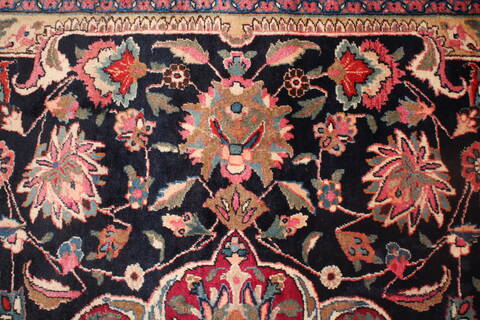 Mashad Blue Hand Knotted 102 X 1210  Area Rug 400-17277 Image 23