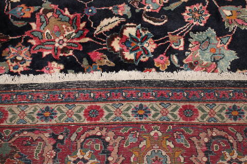 Mashad Blue Hand Knotted 102 X 1210  Area Rug 400-17277 Image 25