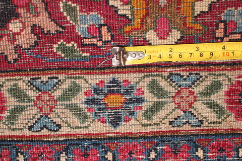 Mashad Blue Hand Knotted 102 X 1210  Area Rug 400-17277 Image 26